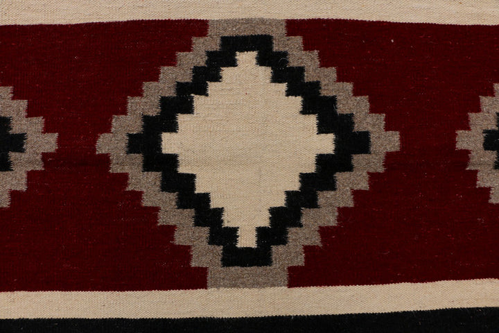 Maroon Kilim 3' x 4' 10 - No. 39619 - ALRUG Rug Store