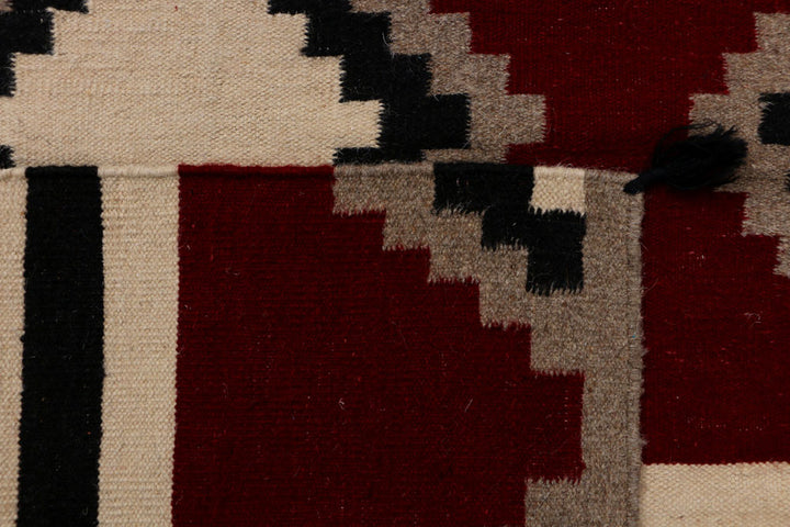 Maroon Kilim 3' x 4' 10 - No. 39619 - ALRUG Rug Store