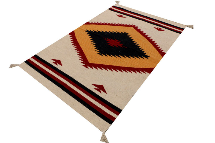 Bisque Kilim 2' 6 x 3' 11 - No. 39621 - ALRUG Rug Store