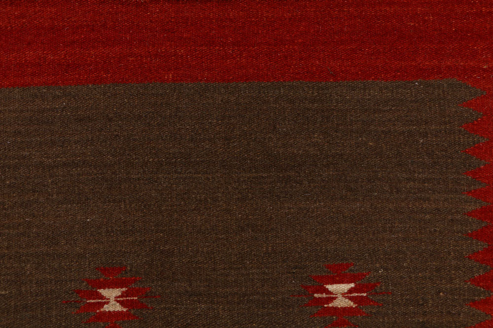 Saddle Brown Kilim 2' 6 x 4' - No. 39622 - ALRUG Rug Store