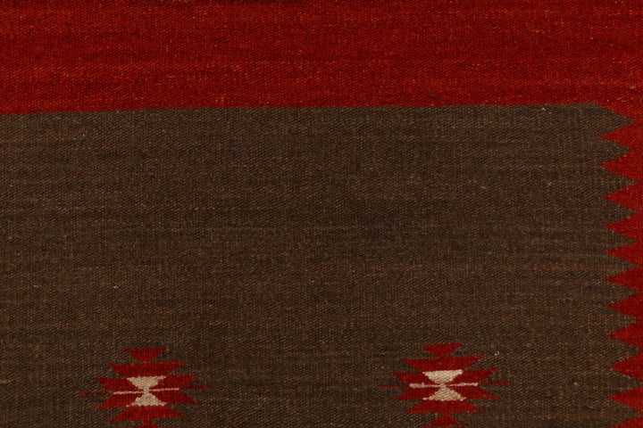 Saddle Brown Kilim 2' 6 x 4' - No. 39622 - ALRUG Rug Store