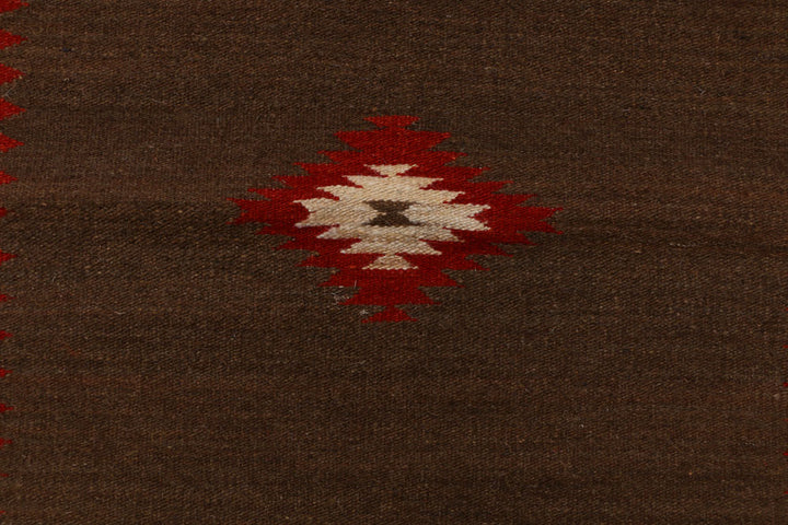 Saddle Brown Kilim 2' 6 x 4' - No. 39622 - ALRUG Rug Store