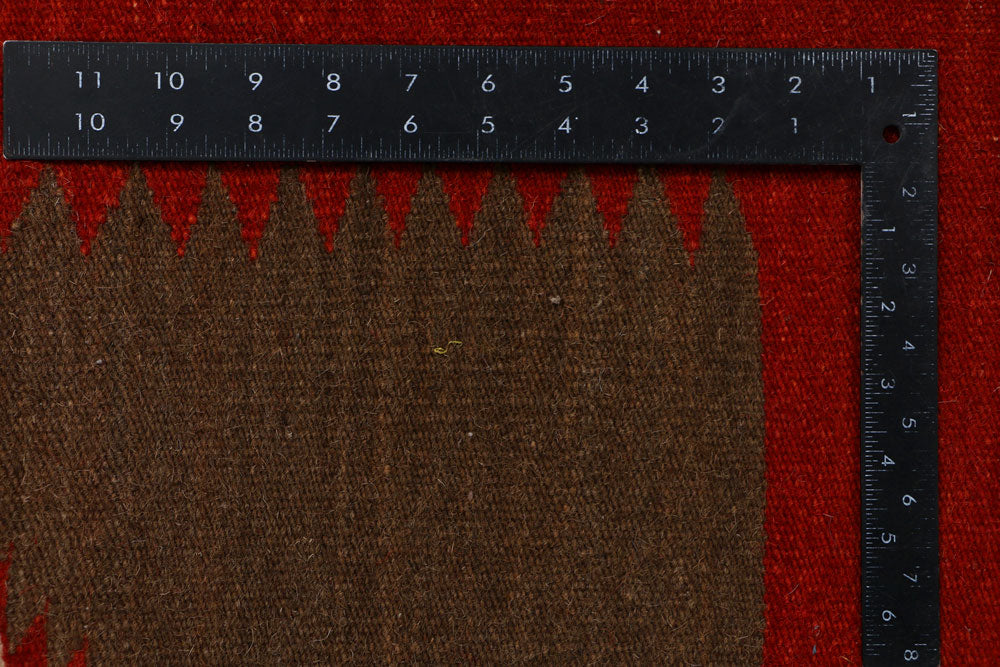 Saddle Brown Kilim 2' 6 x 4' - No. 39622 - ALRUG Rug Store