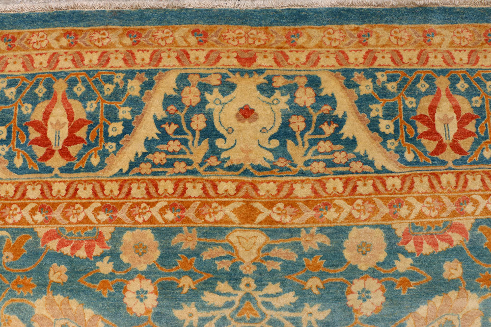 Cadet Blue Mahal 6' 2 x 8' 10 - No. 39815 - ALRUG Rug Store