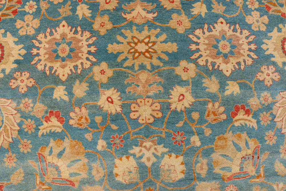 Cadet Blue Mahal 6' 2 x 8' 10 - No. 39815 - ALRUG Rug Store