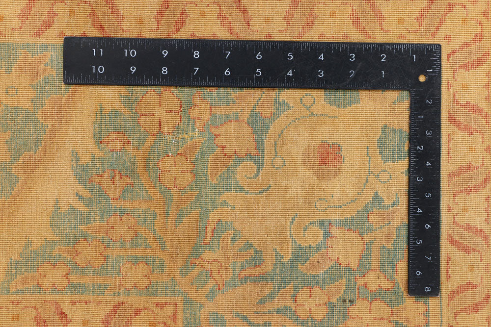 Cadet Blue Mahal 6' 2 x 8' 10 - No. 39815 - ALRUG Rug Store