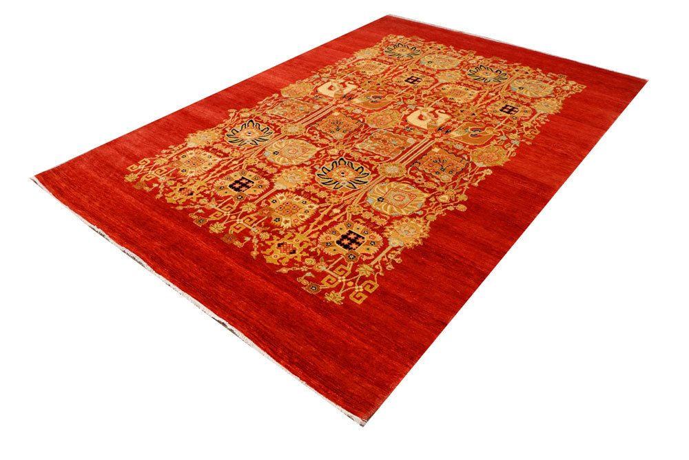 Red Mahal 6' 2 x 8' 10 - No. 39816 - ALRUG Rug Store