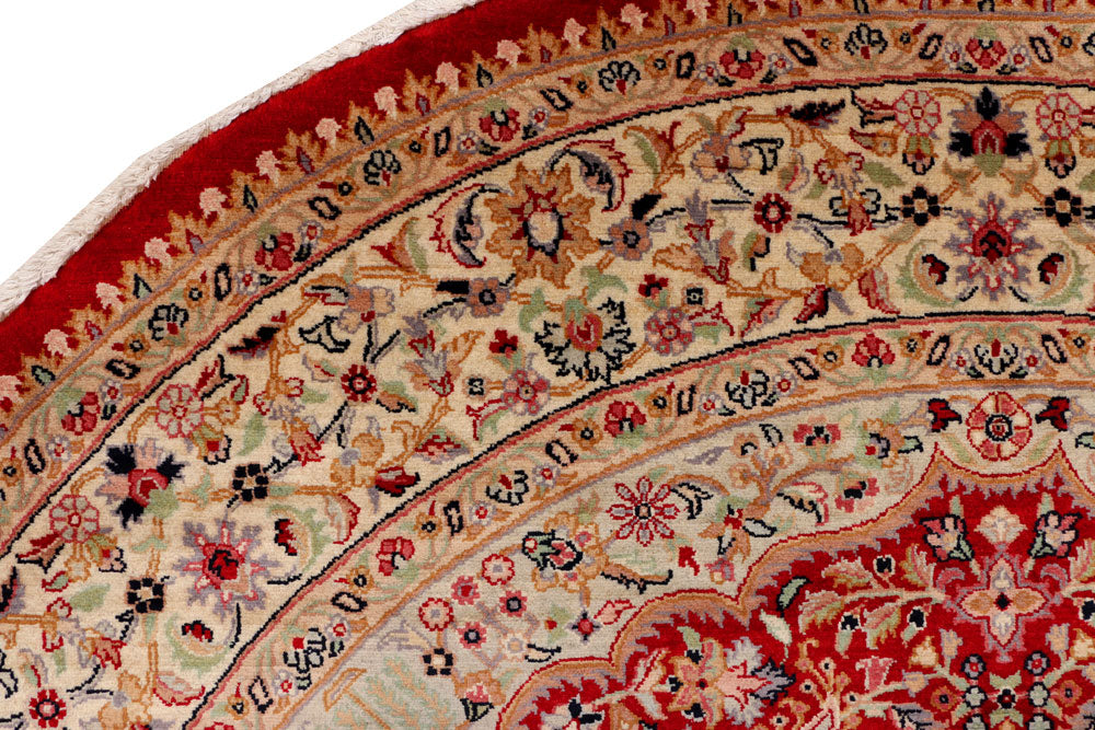 Firebrick Kashan 6' 7 x 6' 7 - No. 39818 - ALRUG Rug Store