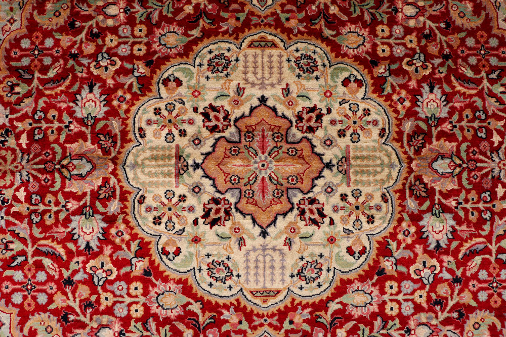 Firebrick Kashan 6' 7 x 6' 7 - No. 39818 - ALRUG Rug Store