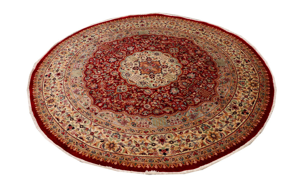 Firebrick Kashan 6' 7 x 6' 7 - No. 39818 - ALRUG Rug Store