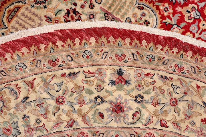 Firebrick Kashan 6' 7 x 6' 7 - No. 39818 - ALRUG Rug Store