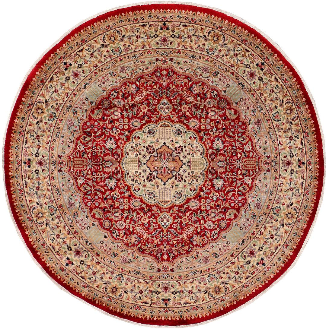 Firebrick Kashan 6' 7 x 6' 7 - No. 39818 - ALRUG Rug Store