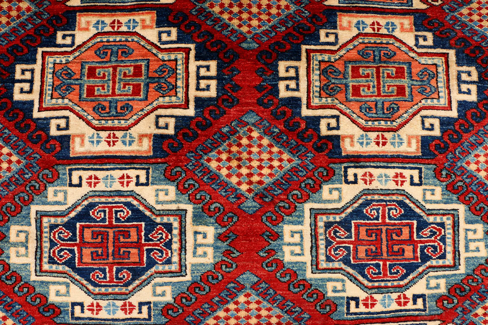 Multi Colored Kazak 6' 2 x 8' 5 - No. 39819 - ALRUG Rug Store