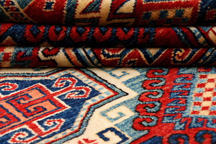 Multi Colored Kazak 6' 2 x 8' 5 - No. 39819 - ALRUG Rug Store