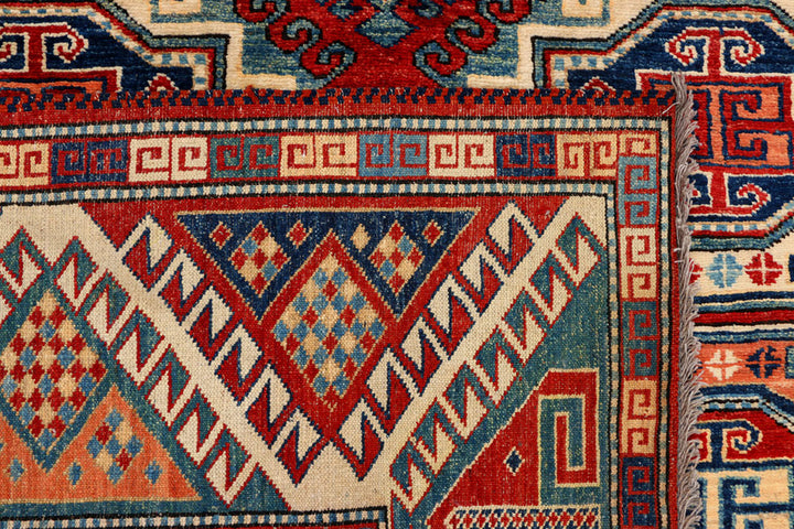 Multi Colored Kazak 6' 2 x 8' 5 - No. 39819 - ALRUG Rug Store