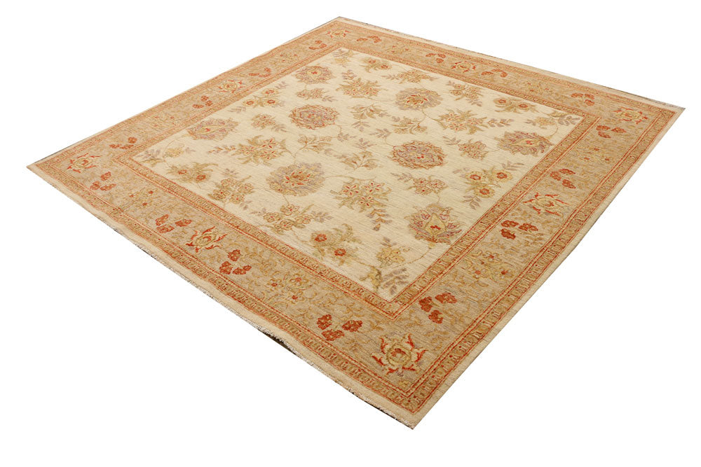 Tan Ziegler 6' 6 x 6' 5 - No. 39829 - ALRUG Rug Store