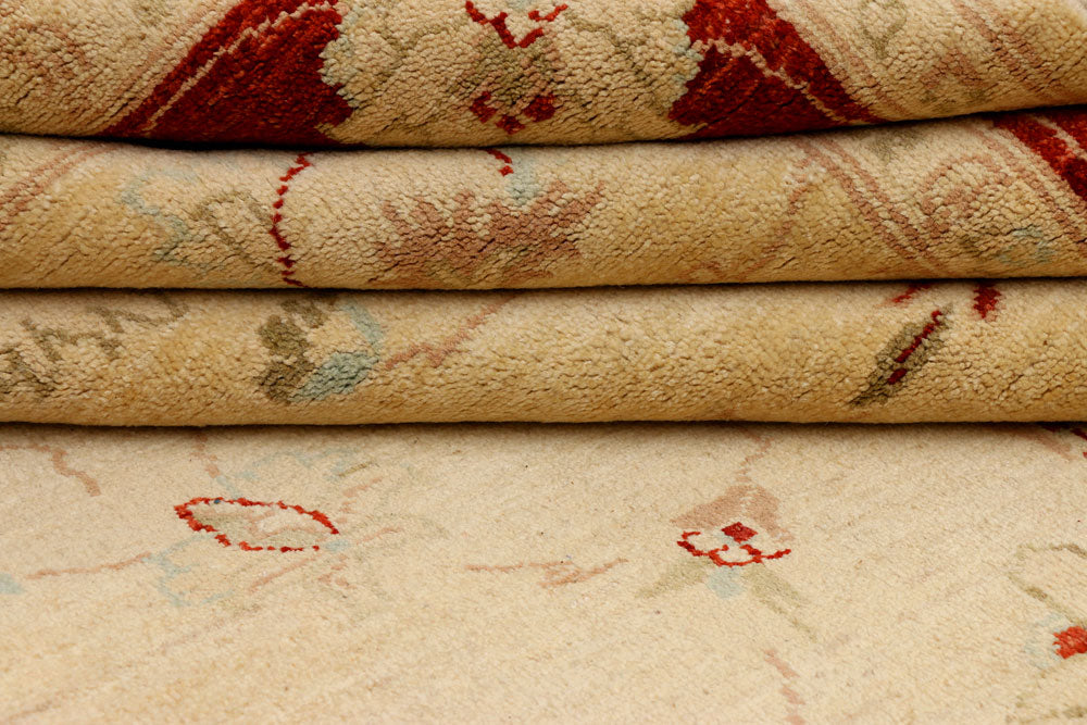 Wheat Ziegler 6' 4 x 9' 6 - No. 39843 - ALRUG Rug Store