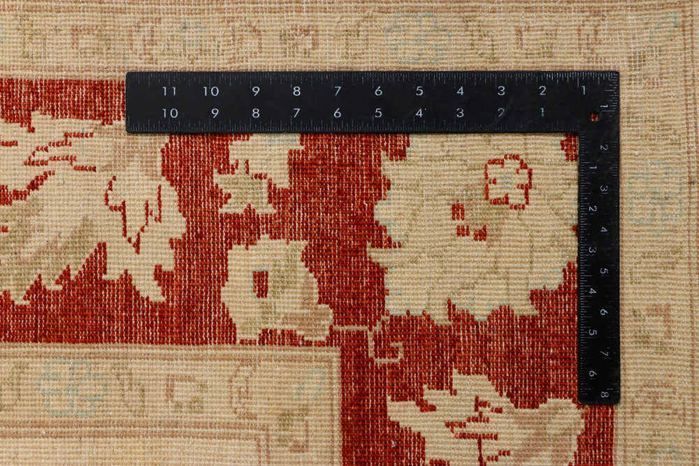 Wheat Ziegler 6' 4 x 9' 6 - No. 39843 - ALRUG Rug Store