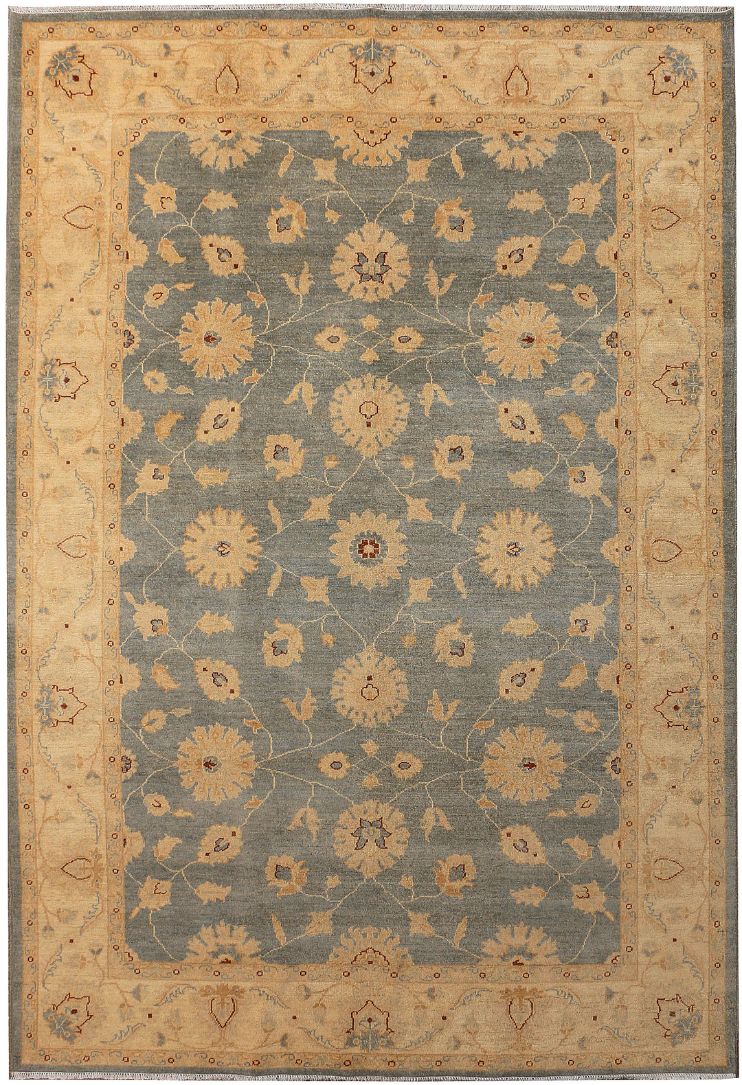 Dark Grey Oushak 6' 5 x 9' 11 - No. 39845 - ALRUG Rug Store