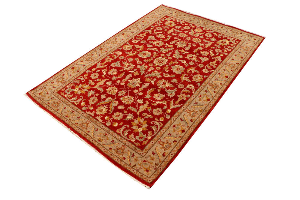 Firebrick Mahal 4' 2 x 6' 1 - No. 39851 - ALRUG Rug Store