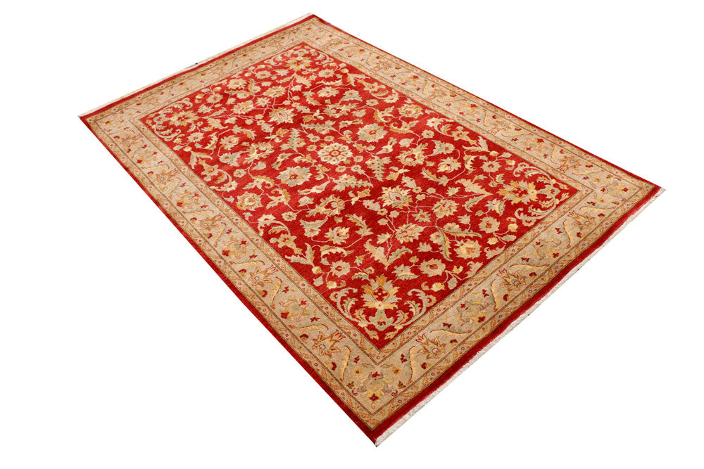 Firebrick Mahal 4' 2 x 6' 1 - No. 39851 - ALRUG Rug Store