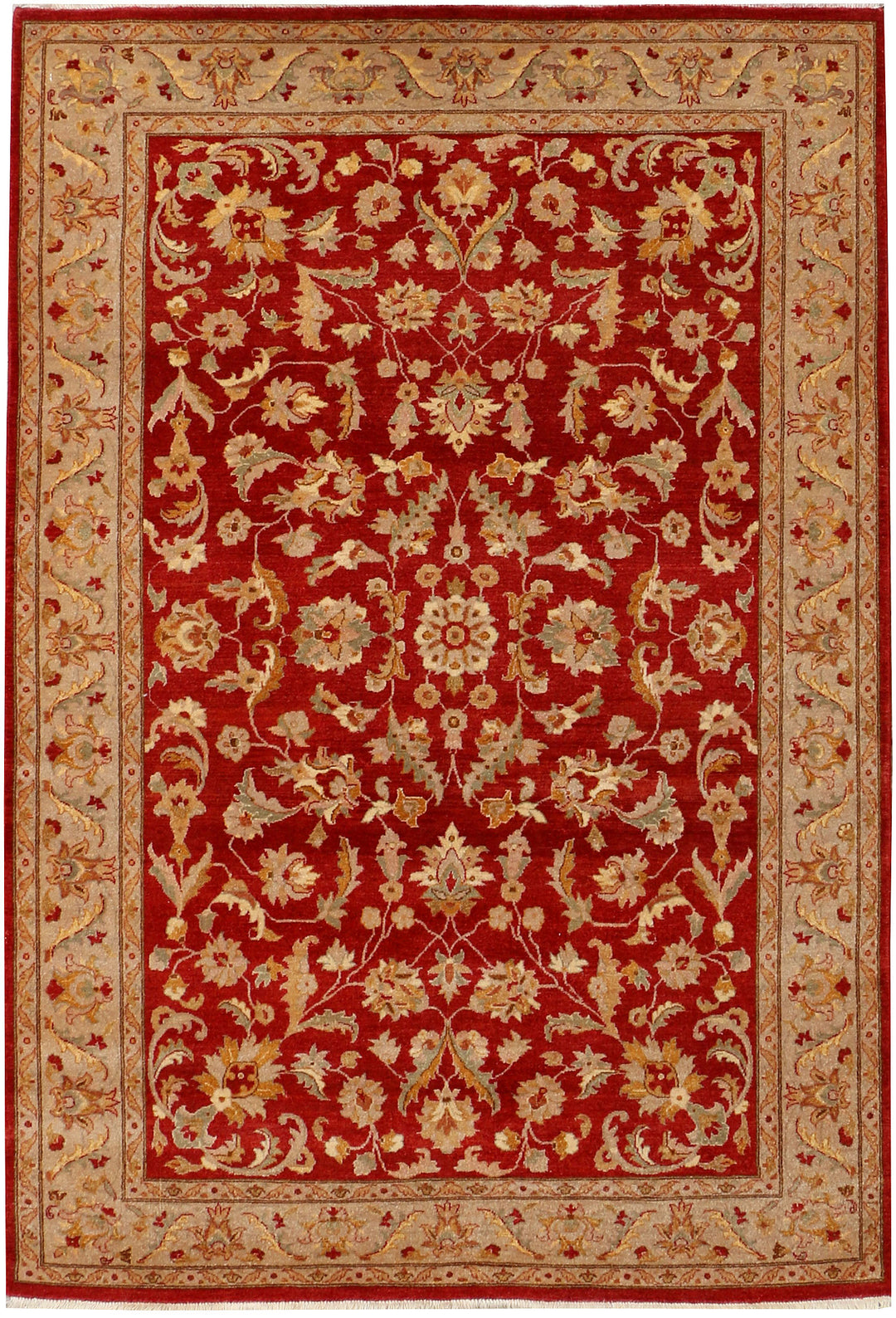 Firebrick Mahal 4' 2 x 6' 1 - No. 39851 - ALRUG Rug Store