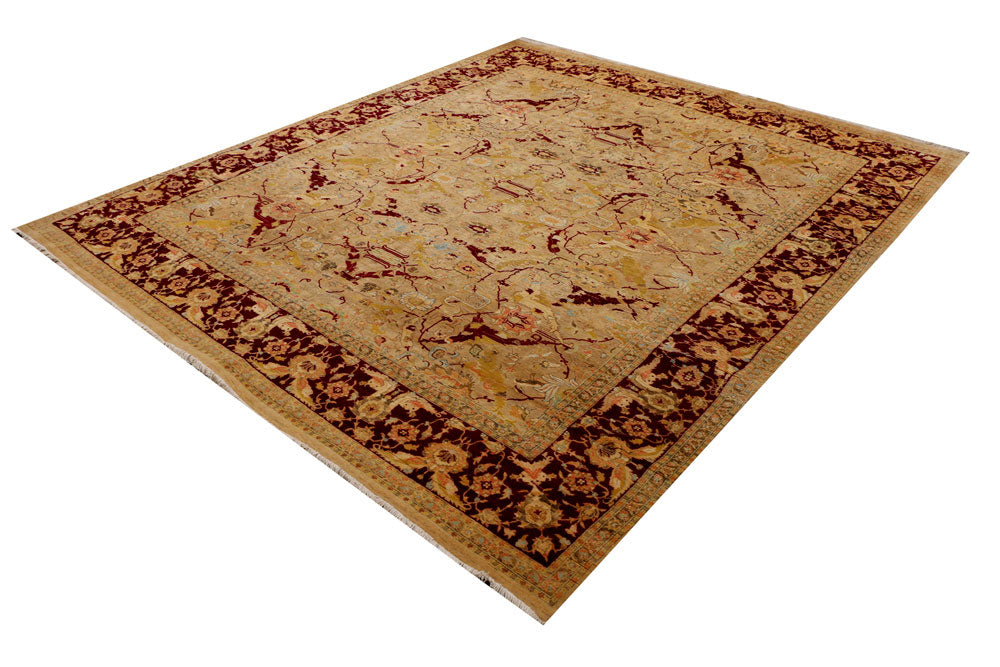 Tan Sultanabad 8' 1 x 9' 5 - No. 39884 - ALRUG Rug Store