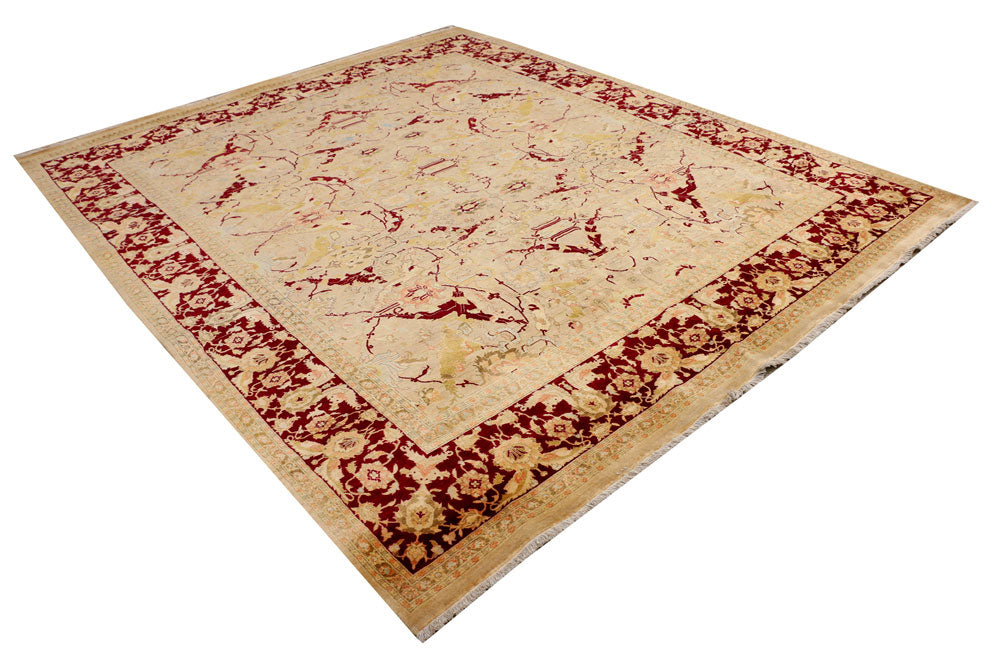 Tan Sultanabad 8' 1 x 9' 5 - No. 39884 - ALRUG Rug Store