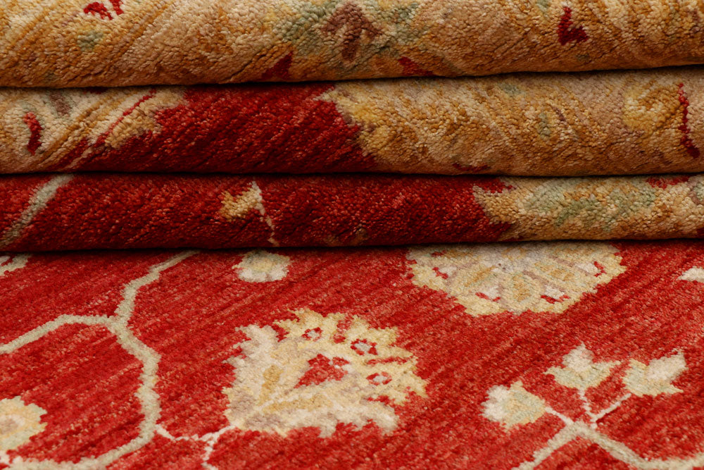 Firebrick Ziegler 9' 8 x 12' 5 - No. 39887 - ALRUG Rug Store