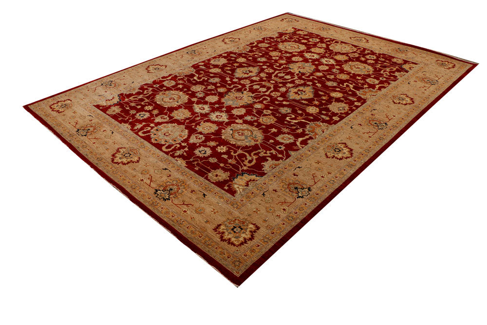 Dark Red Ziegler 9' 9 x 13' 10 - No. 39888 - ALRUG Rug Store