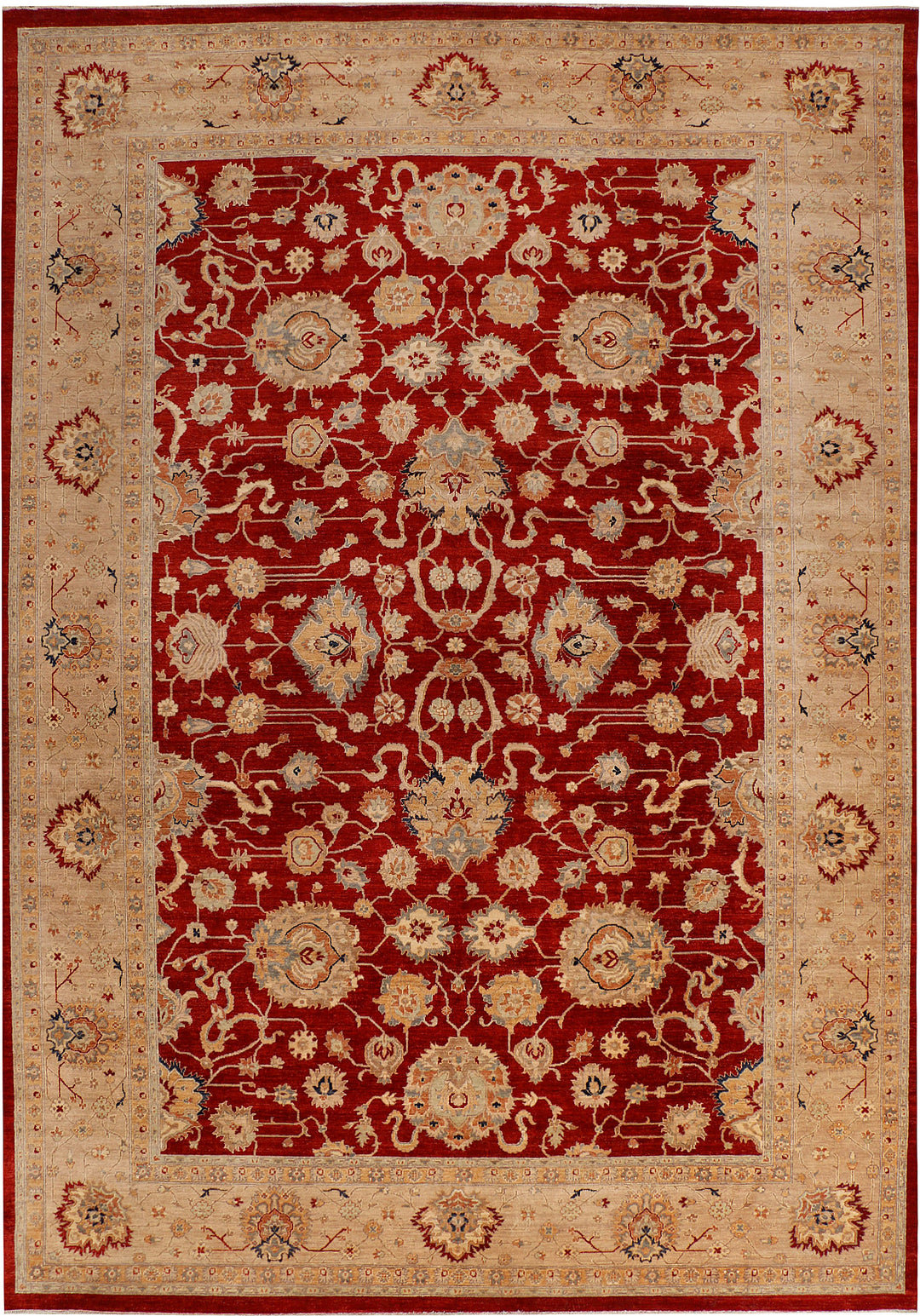 Dark Red Ziegler 9' 9 x 13' 10 - No. 39888 - ALRUG Rug Store
