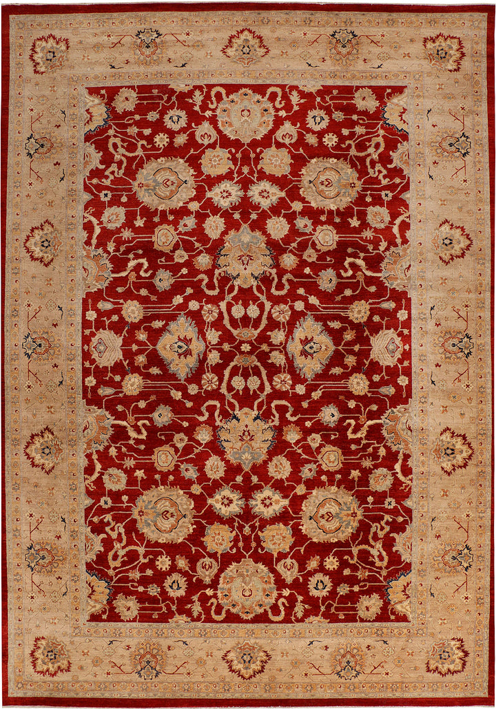 Dark Red Ziegler 9' 9 x 13' 10 - No. 39888 - ALRUG Rug Store