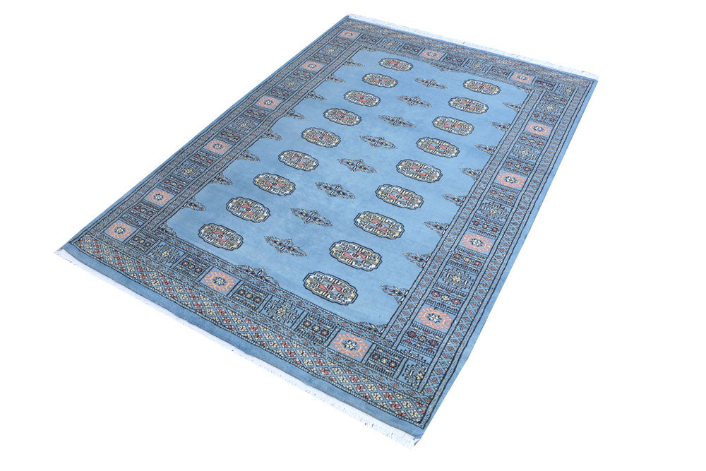 Royal Blue Bokhara 4' 2 x 5' 11 - No. 40106 - ALRUG Rug Store