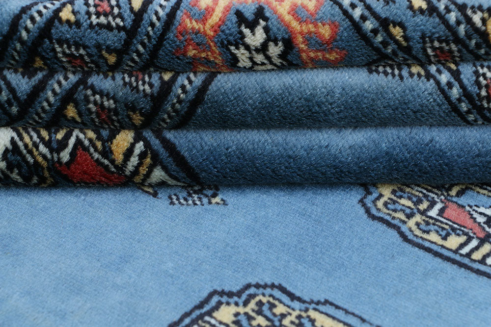 Royal Blue Bokhara 4' 2 x 5' 11 - No. 40106 - ALRUG Rug Store