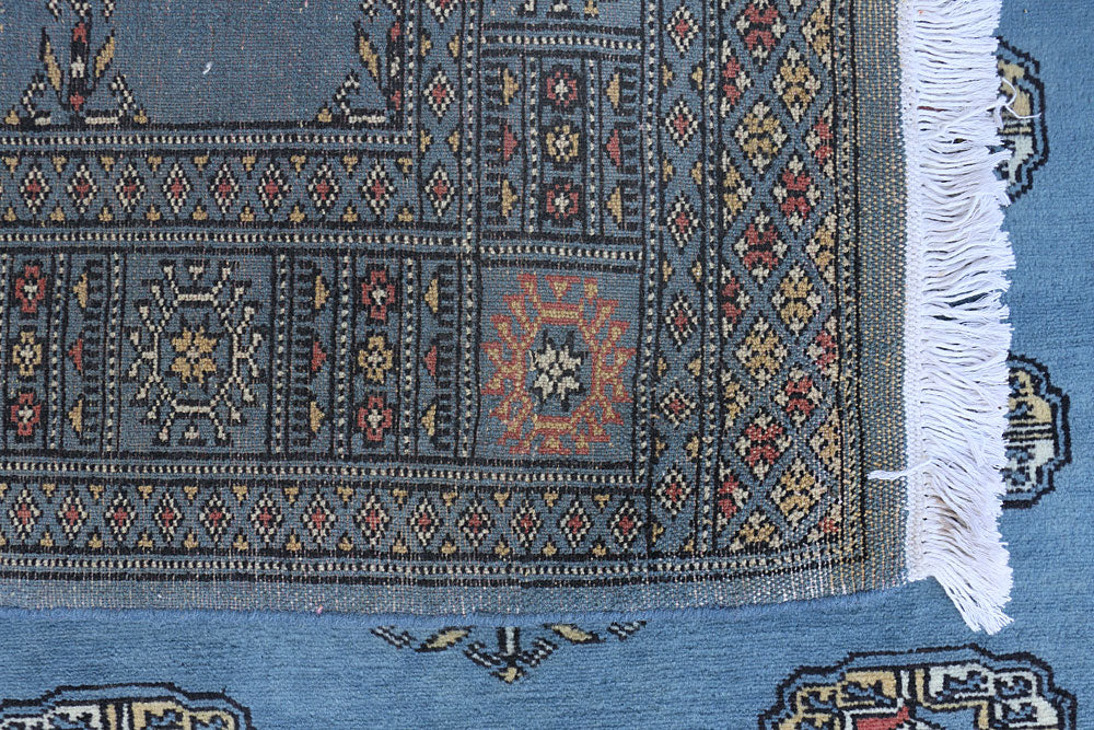 Royal Blue Bokhara 4' 2 x 5' 11 - No. 40106 - ALRUG Rug Store