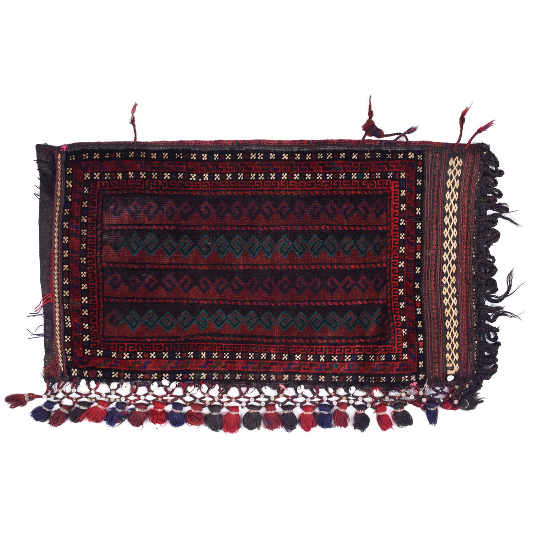 Afghan Balisht Rug 2' 1" x 3' 8" Hand-Knotted