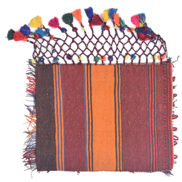 Beige Afghan Balisht Rug 1' 8" x 2' 3" Hand-Knotted detail