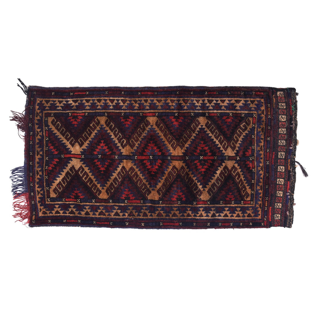 Afghan Balisht Rug 2' x 3' 7" Hand-Knotted