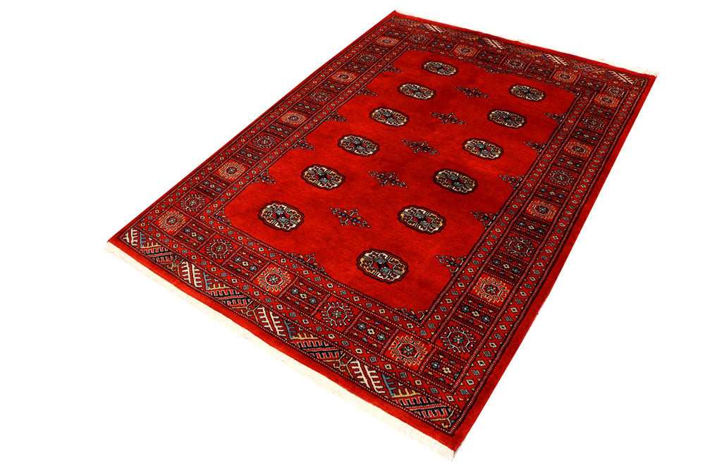Orange Red Bokhara 4' 2 x 5' 9 - No. 41042 - ALRUG Rug Store