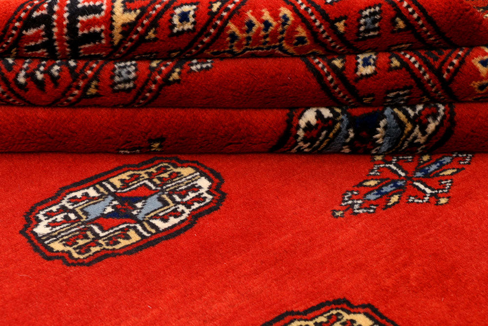 Orange Red Bokhara 4' 2 x 5' 9 - No. 41042 - ALRUG Rug Store