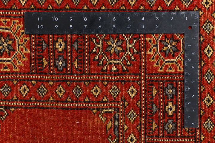 Orange Red Bokhara 4' 2 x 5' 9 - No. 41042 - ALRUG Rug Store