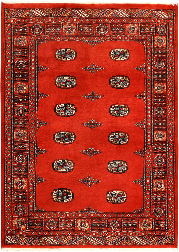 Orange Red Bokhara 4' 2 x 5' 9 - No. 41042 - ALRUG Rug Store