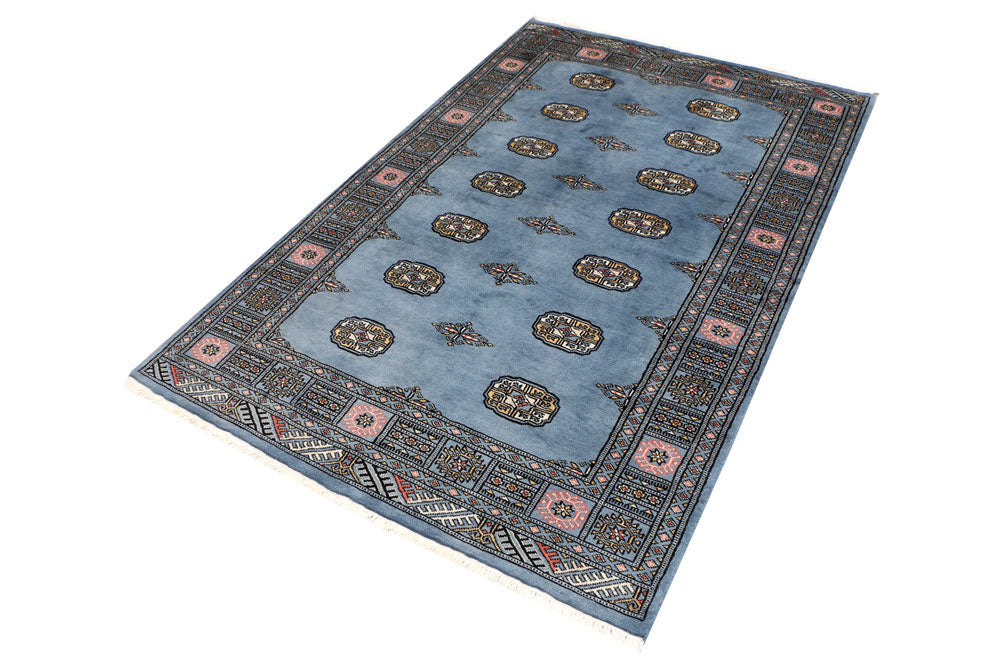 Steel Blue Bokhara 4' x 6' 2 - No. 41048 - ALRUG Rug Store