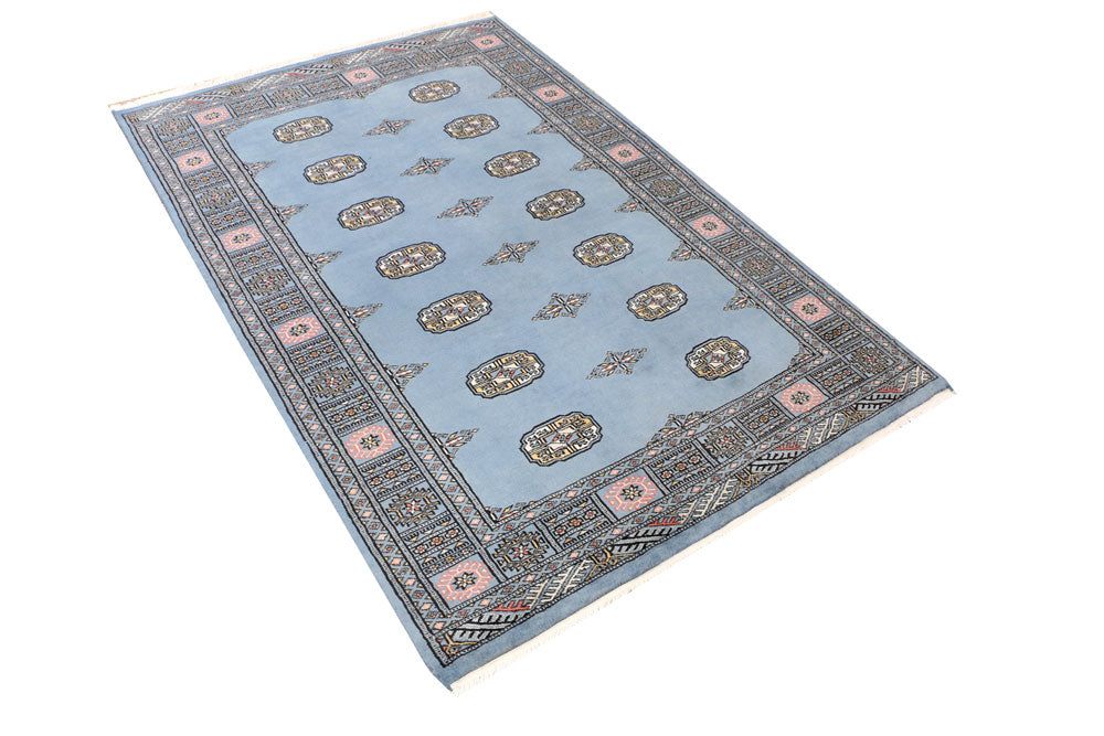 Steel Blue Bokhara 4' x 6' 2 - No. 41048 - ALRUG Rug Store
