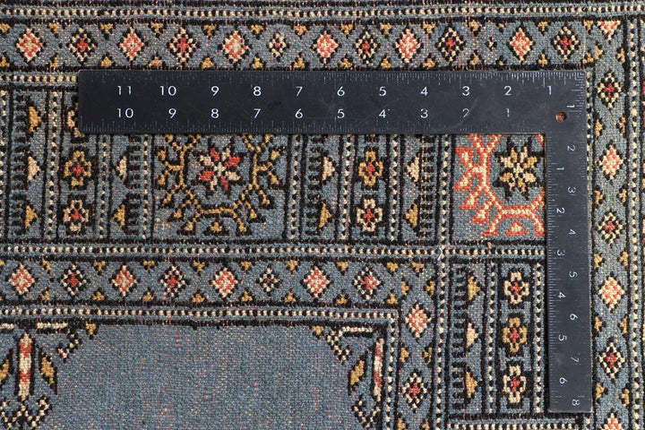 Steel Blue Bokhara 4' x 6' 2 - No. 41048 - ALRUG Rug Store