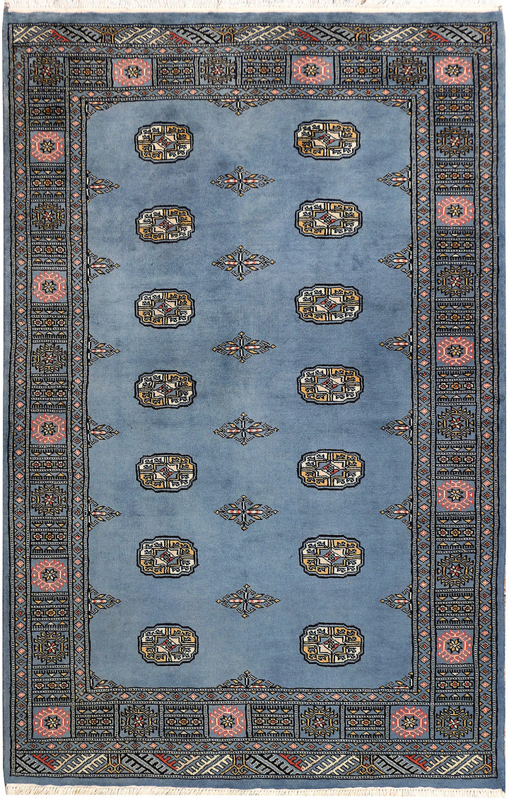 Steel Blue Bokhara 4' x 6' 2 - No. 41048 - ALRUG Rug Store