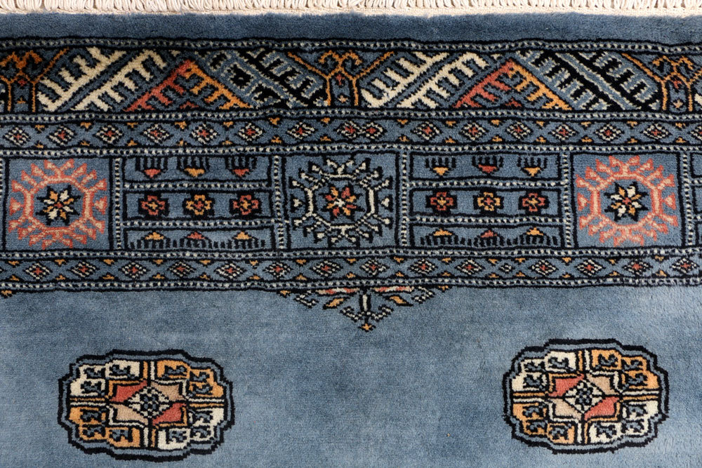 Steel Blue Bokhara 4' 1 x 6' 3 - No. 41058 - ALRUG Rug Store