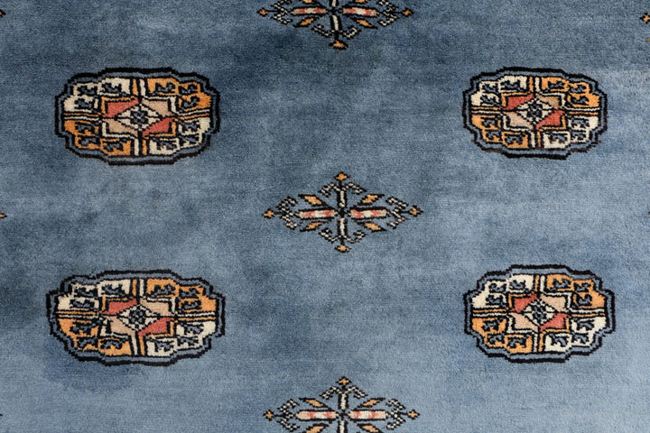 Steel Blue Bokhara 4' 1 x 6' 3 - No. 41058 - ALRUG Rug Store