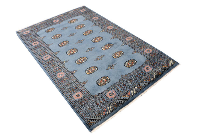 Steel Blue Bokhara 4' 1 x 6' 3 - No. 41058 - ALRUG Rug Store