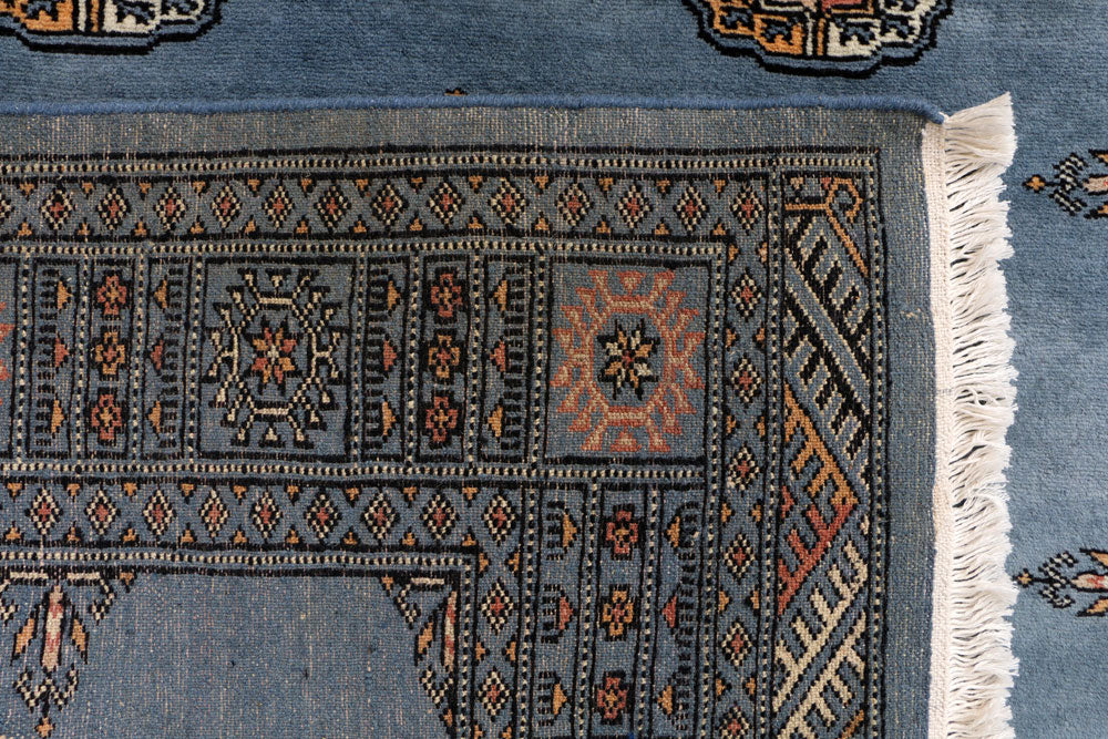 Steel Blue Bokhara 4' 1 x 6' 3 - No. 41058 - ALRUG Rug Store